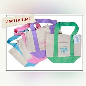 Trader Joes Mini Canvas Tote Bag Bundle-Limited Edition